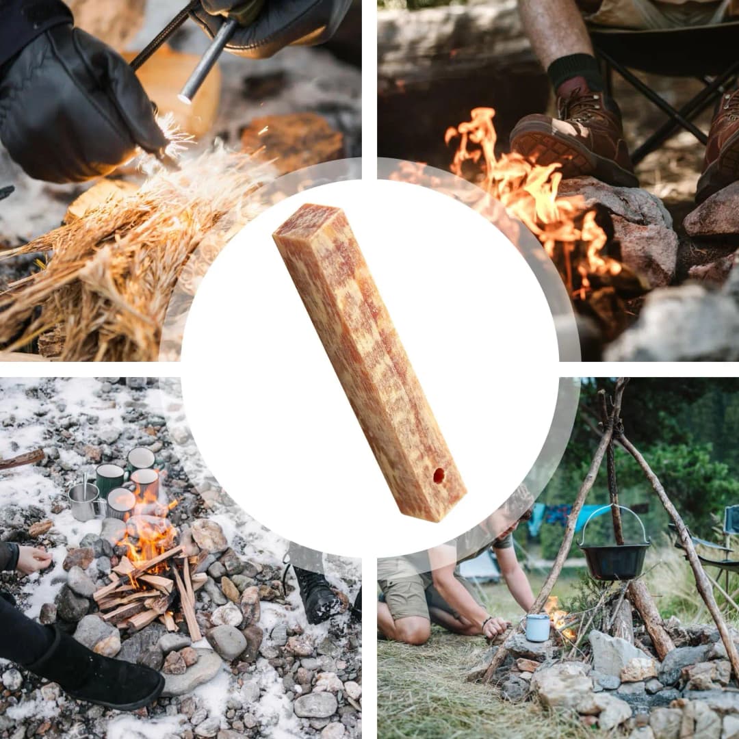 Rafford 2Pcs Pure natural ignition matches pine wood kindling matches outdoor fire making tools outdoor camping survival tools - 5