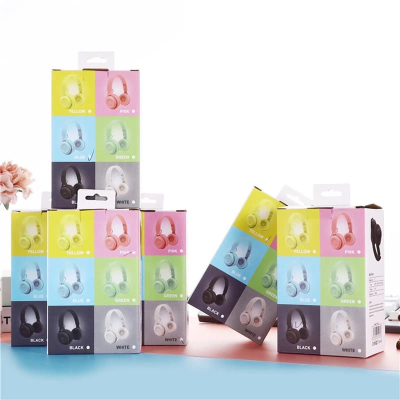 سماعة رأس Y08 بلوتوث لاسلكية، سماعات رأس ستيريو، سماعة رأس للألعاب مع ميكروفون، هدية للفتيات للهاتف المحمول والكمبيوتر اللوحي - 6