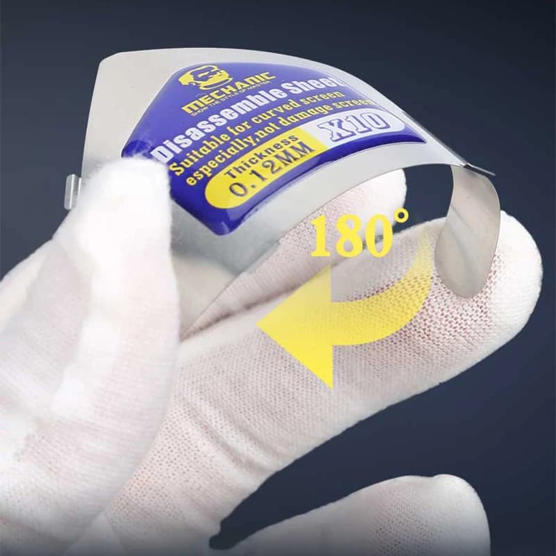 ميكانيك X10 بطاقة فك رفيعة جداً من الفولاذ لأدوات فتح شاشة LCD للهاتف المحمول بسماكة 0.12 مم - 2