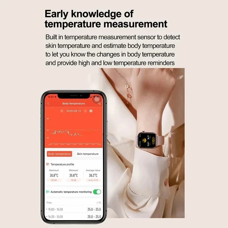 2025 New ECG+PPG Monitoring Smart Watch Women Blood pressure Blood Lipid Uric Acid Women Menstrual Health Tracker Smartwatches - 5