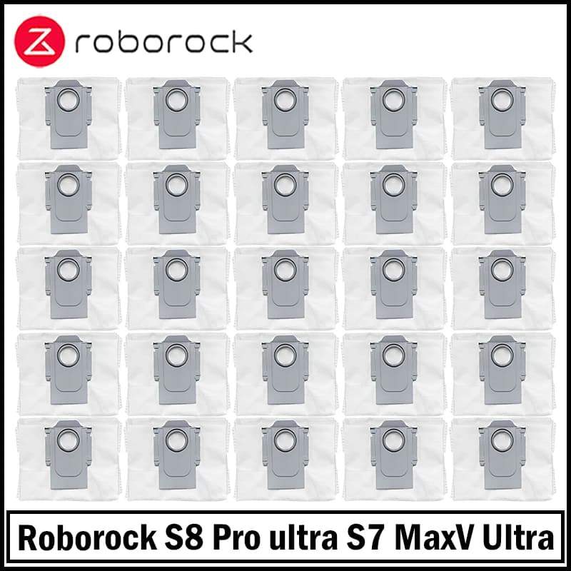 Roborock S8 S8 Pro Ultra S8+ S8 Plus S7 Maxv Ultra S7 Pro Ultra Q8 Max Plus Q7 Max  Robot Vacuum Dust Bags Accessories