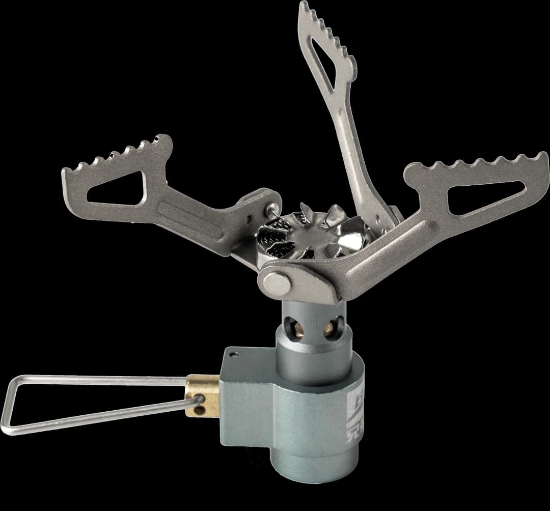 BRS-3000T Titanium Mini Camping Gas Burners 25g One-Piece Pocket Stove Outdooor Hiking Folding Cooking Furnace Portable ﻿