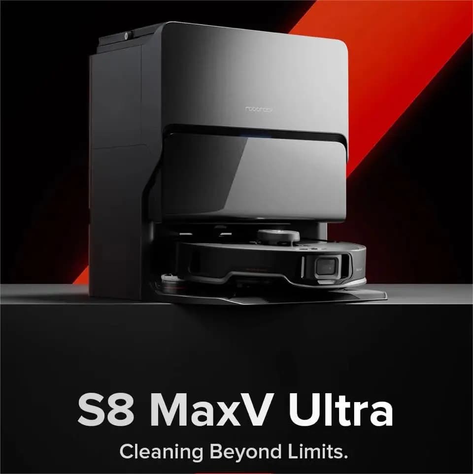 روبوت تنظيف روبوت روك S8 Max V Ultra إصدار عالمي، قوة شفط 10000 باسكال مع غسل وتجفيف وتفريغ الغبار تلقائيًا - 2