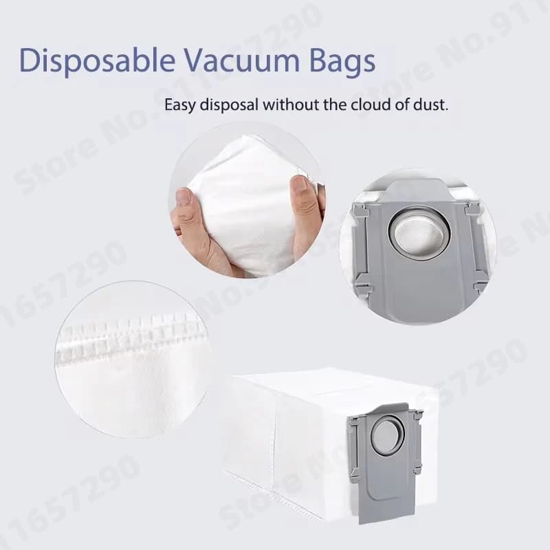 Roborock Qrevo S Qrevo Pro Qrevo MaxV Robot Vacuum Parts Main Roller Side Brush Hepa Filter Mop Pad Cloth Dust Bag Accessories - 6