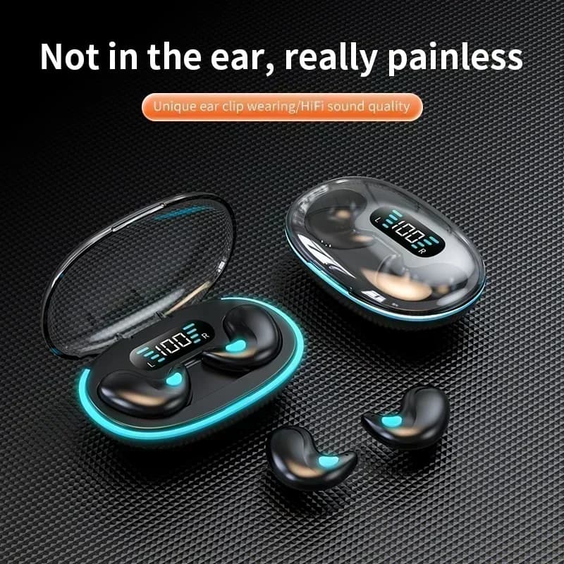 X55 Sleeping Earbuds Wireless Mini Headphones For Work TWS Bluetooth Earphone Stereo Hidden Headsets with Mic HD Call Waterproof - 5