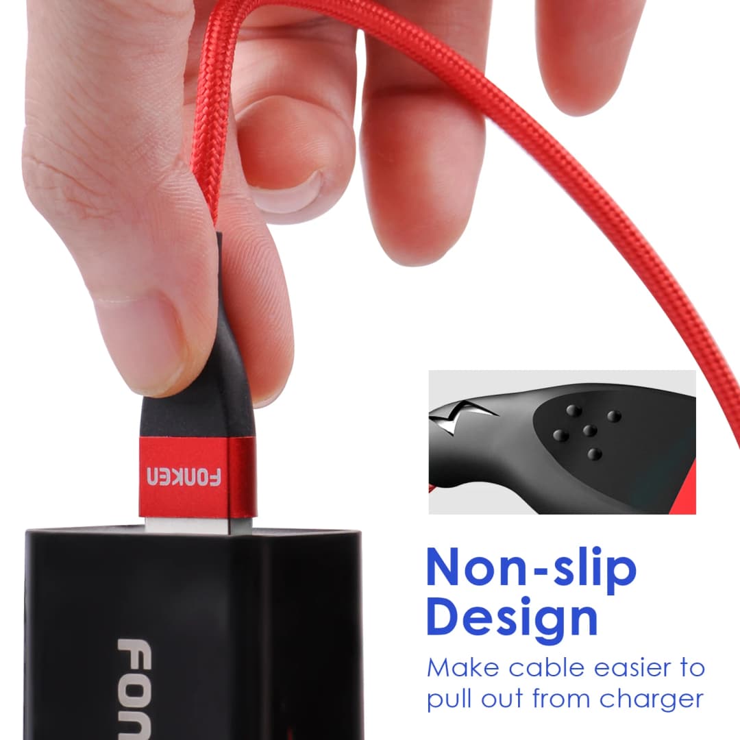 FONKEN المغناطيسي مايكرو USB نوع C كابل شحن سريع بيانات سلك الحبل شاحن مغناطيسي USB نوع C كابل لهواوي xiaomi 13 برو - 6