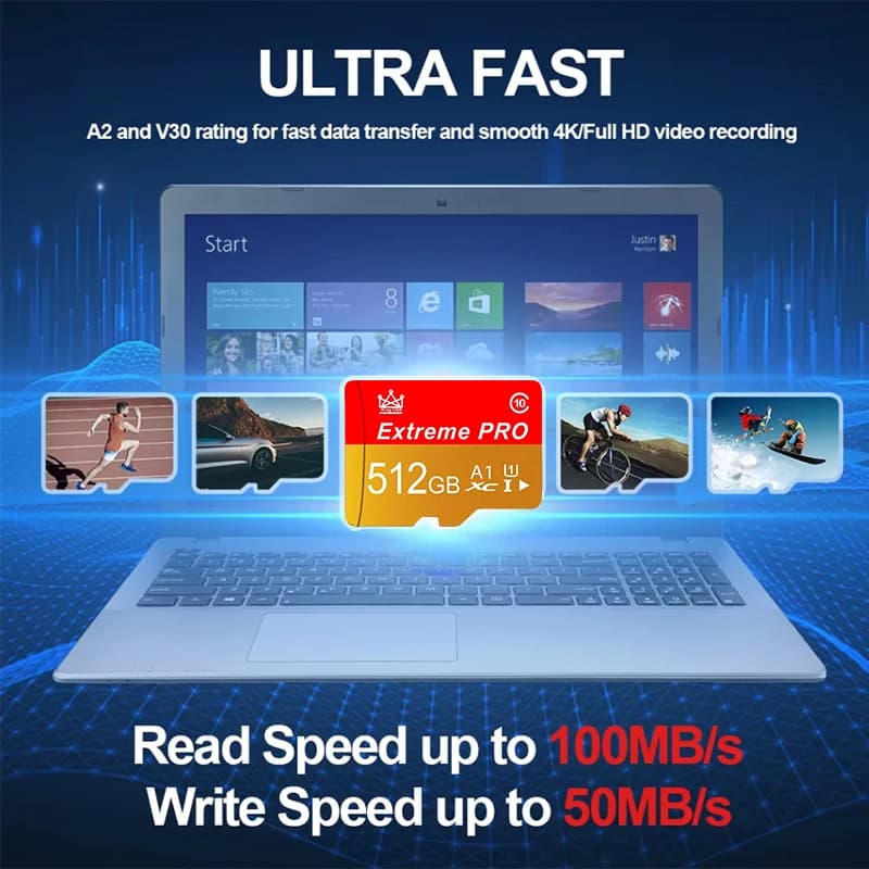 Original Extreme SD 128GB 64GB 32GB for Phone/Computer/Camera TF Memory Flash Card - 6