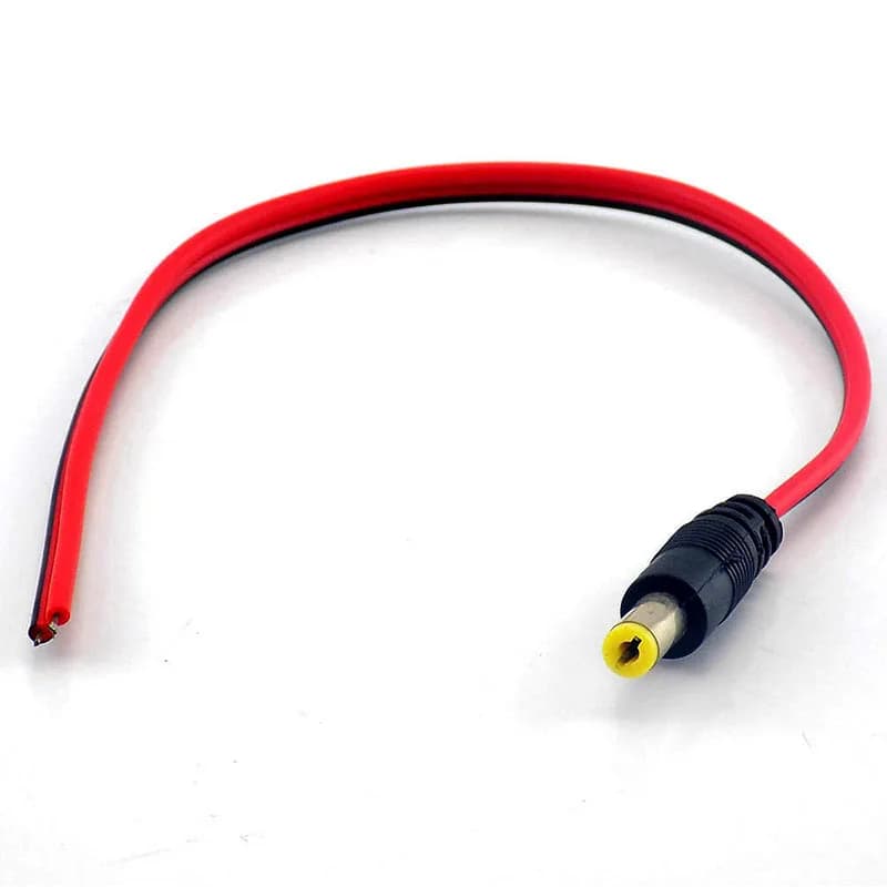 12V DC Extension Connectors Male Female jack Cable Adapter Plug Power Supply 5.5x2.1mm LED Strip Light CCTV Camera 26cm Length - 6