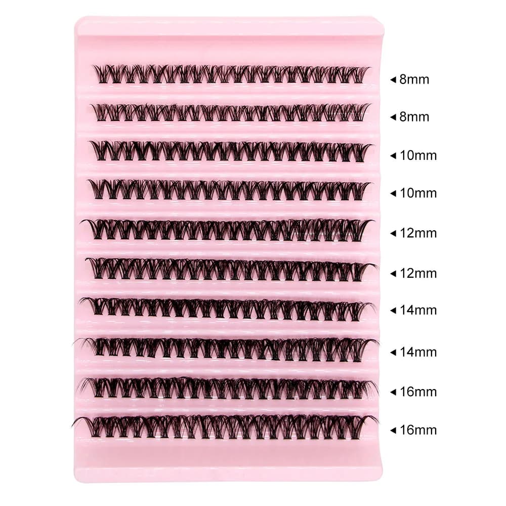 Super Bunch Mink Eyelashes 1 Box/200 Bundles Natural Eyelash Extension 3D Russia Individual Cluster Makeup Tools Lashes Cilia - 2