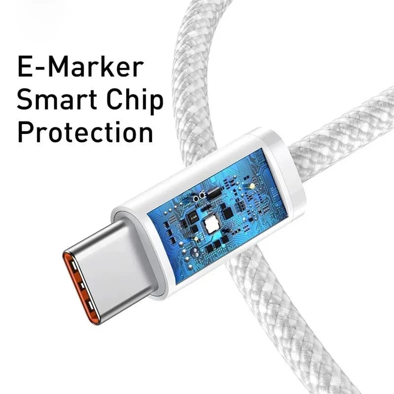 كابل USB-C الأصلي آيفون 16 15 برو ماكس PD 60 واط شحن سريع لهواوي Xiaomi سامسونج نوع C كابل نسيج - 2