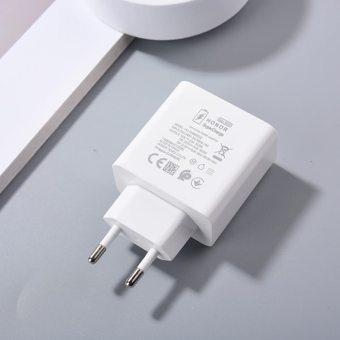 Honor 66W EU US SuperCharge Plug Fast Power Wall Charging Adapter 6A USB C Cable for Magic 6 5 4 3 Pro V3 X9B X8B Honor 200 Lite - 5