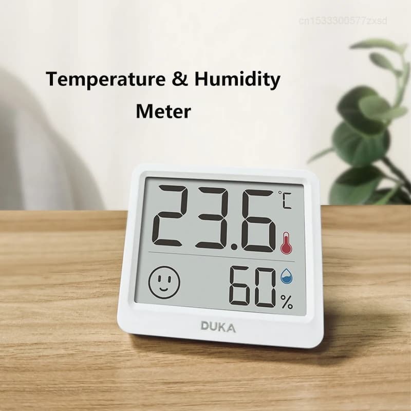 DUKA Atuman 2.5 Inch LCD Electronic Digital Temperature Humidity Meter Indoor Thermometer Hygrometer Weather Station Sensor Mini - 2