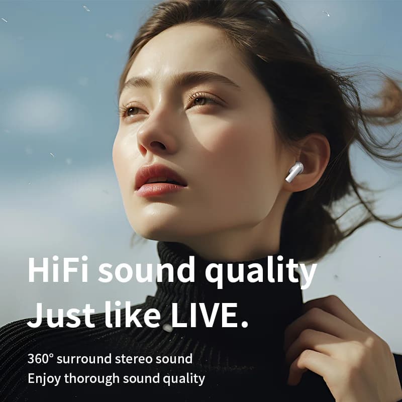 Wireless Bluetooth headset TWS headset with microphone stereo sports in-ear headset touch long standby for all smartphones - 3