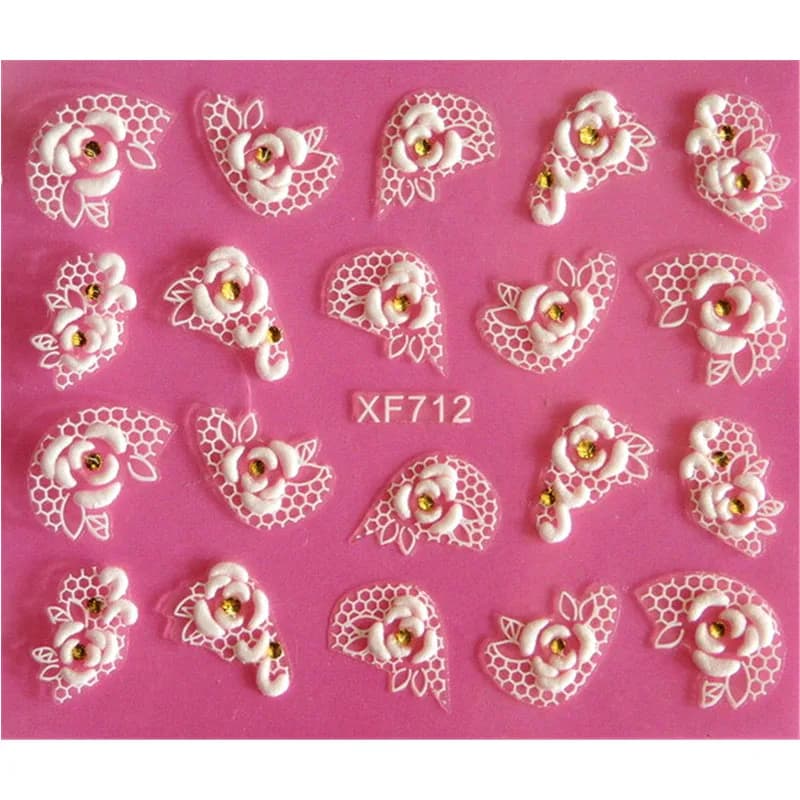 ملصقات أظافر ثلاثية الأبعاد بنقل المياه، أدوات مانيكير وفن الأظافر للنساء، شارات ديكور بالجملة - 4