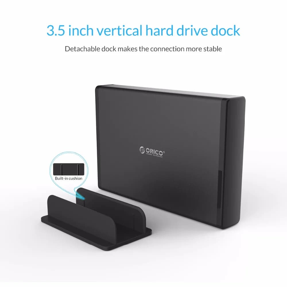 ORICO علبة HDD 3.5 بوصة محول SATA إلى USB 3.0 علبة قرص صلب خارجي لأقراص SSD 2.5 بوصة و3.5 بوصة للكمبيوتر - 2