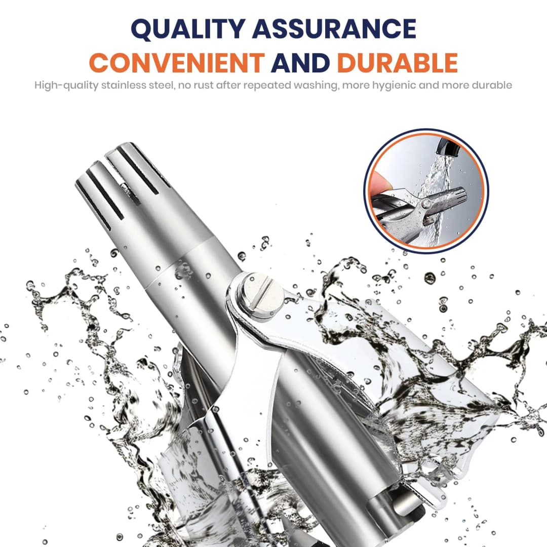 ماكينة تشذيب شعر الأنف والأذن، غير مؤلمة، مقاومة للماء، سهلة التنظيف، للرجال والنساء - 4