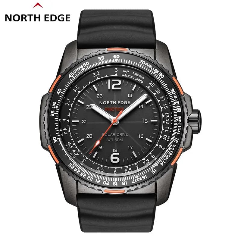 NORTH EDGE EVOQUE 2 Men Digital Military Watch Waterproof 50M Men's Sport Wristwatches Solar Power Luminous Enviormentally Clock - 6