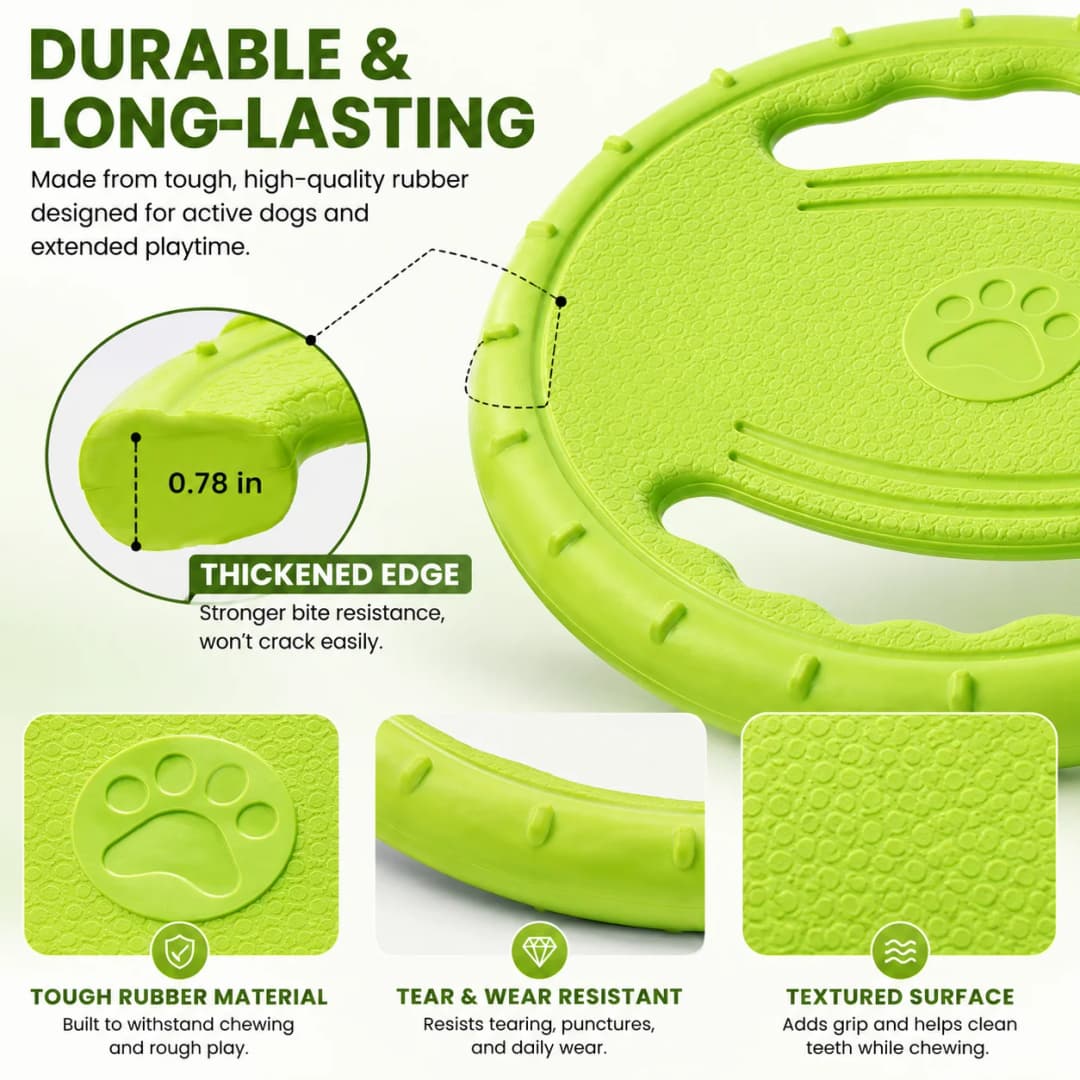 EVA Flying Disc Dog Training Toy Puppy Outdoor Interactive Game Playing Supplies Pet Chewing Flying Saucer Floating Water Toy - 5