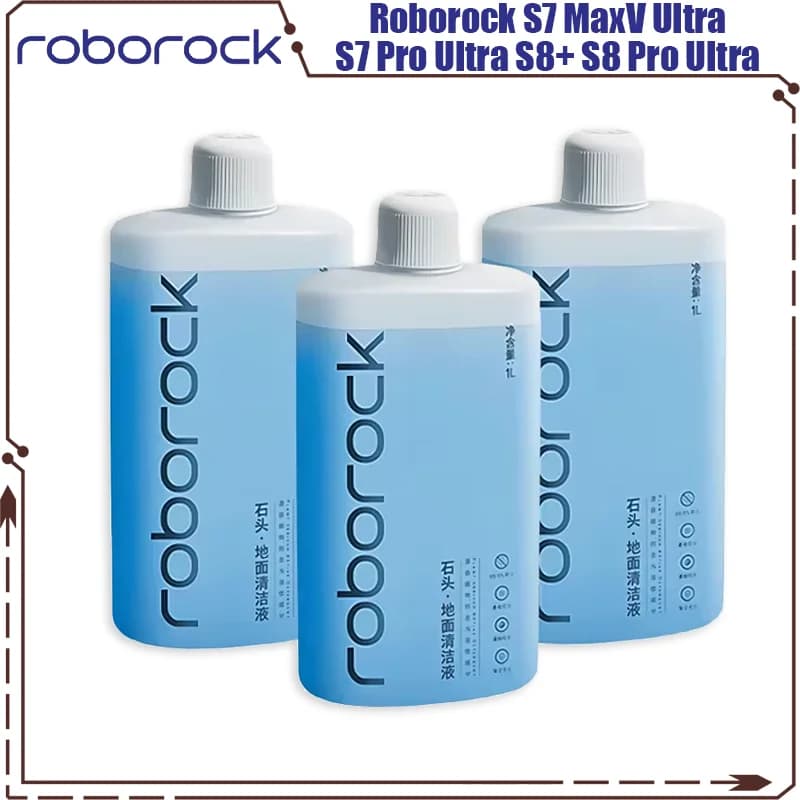 Original Floor Cleaning Solution 1L Roborock S7 MaxV Ultra S7 Pro Ultra S7 S8 S8 PLUS S8+ S8 Pro Ultra Parts Vacuum Cleaner