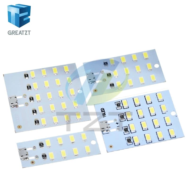 لوحة إضاءة LED عالية الجودة 5730 SMD 5V 430mA~470mA بيضاء مع منفذ USB صغير، إضاءة طوارئ، إضاءة ليلية للهاتف المحمول - 4