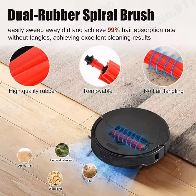 إكسسوارات Roborock Qrevo Master / Qrevo Slim لجهاز تنظيف الروبوت وفرشاة جانبية رئيسية وفلتر Hepa ومناديل تنظيف وكيس غبار وقطع غيار - 2