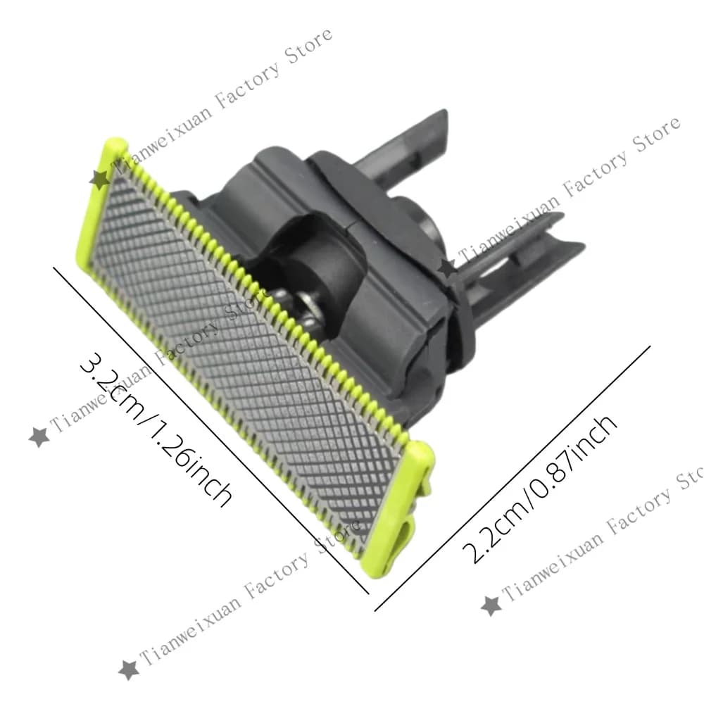 Stainless Steel 3-in-1 Nose Hair Trimmer Heads for Nose Ear Eyebrow Grooming Compatible with QP Series - 4
