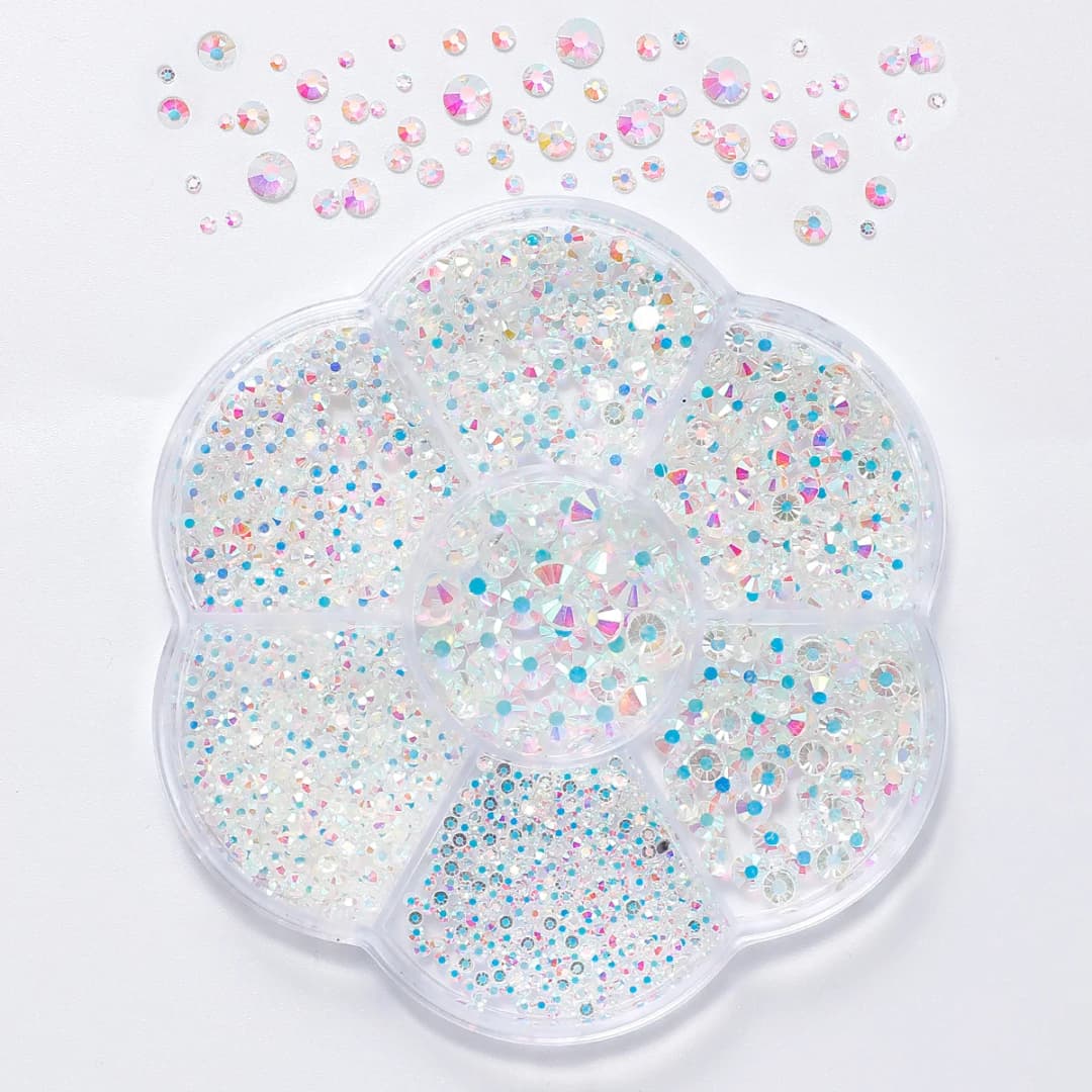 SS4-SS20 Multi-size Red Blue Crystal Nail Rhinestones Flatback Crystal Clear Diamond Gems DIY Nail Art Decorations Strass Stones - 4