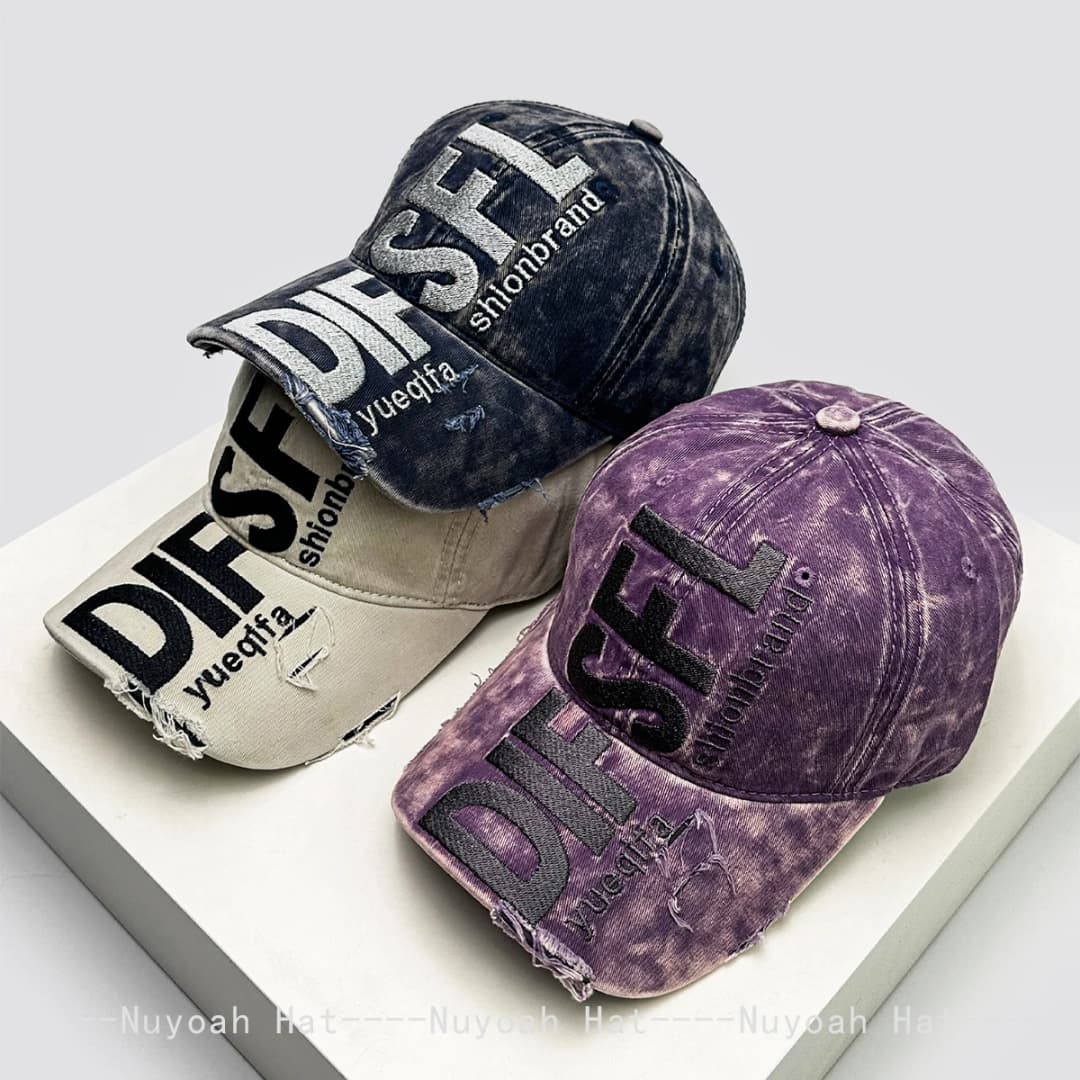 New Men Women Bandhnu Embroidered DIFSFL Letters Baseball Hats Sunshade Personal Versatile Peaked Caps Broken Style Fashion ins
