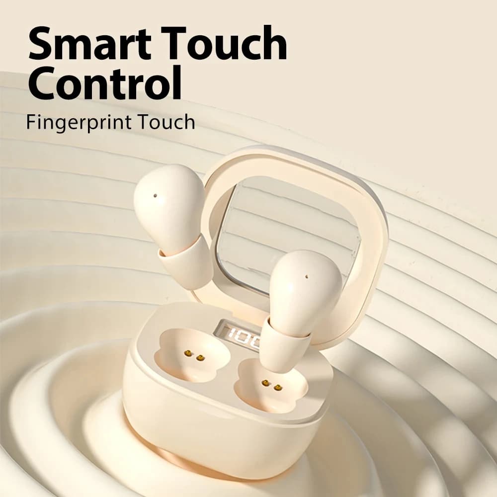 سماعات نوم صغيرة لاسلكية بلوتوث سماعات ستيريو هاي فاي سماعات أذن غير مرئية مخفية داخل الأذن سماعات رياضية للهواتف الذكية - 2