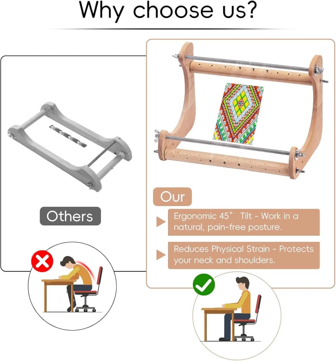 Wood Loom Beading Supplies Bead Loom Kit Weaving Beading Loom for Jewelry Bracelet DIY Knitting Handmade Beads Knitting Tool - 4