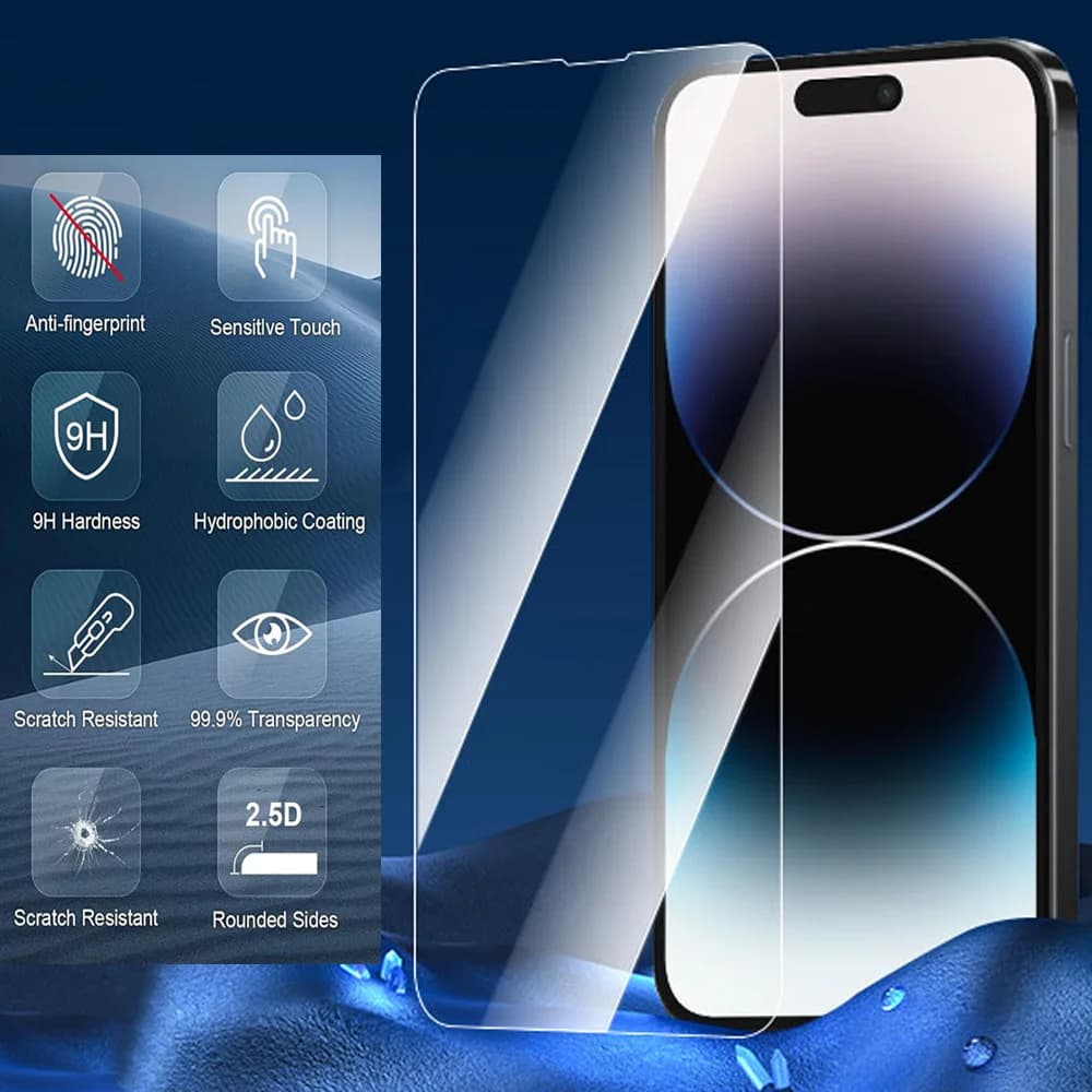 1~4Pcs Screen Protector For iPhone 17 16 15 14 Pro Max Tempered Glass iPhone 11 12 13 Mini Glass For iPhone 17 Pro Camera Film - 3