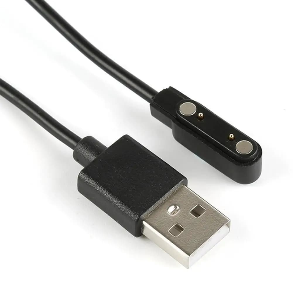 Magnetic Charge Charging Cable For Smart Watch For 2 Pins 2.84/4/7.62mm Distances Black Novel USB Power Charger Cables Universal - 2