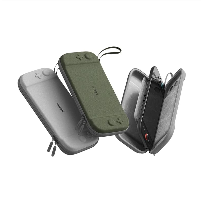 حقيبة حمل محمولة من Hagibis للتبديل 2 حقيبة سفر ذات غلاف صلب NS ملحقات غطاء حماية مع 10 خراطيش ألعاب - 2