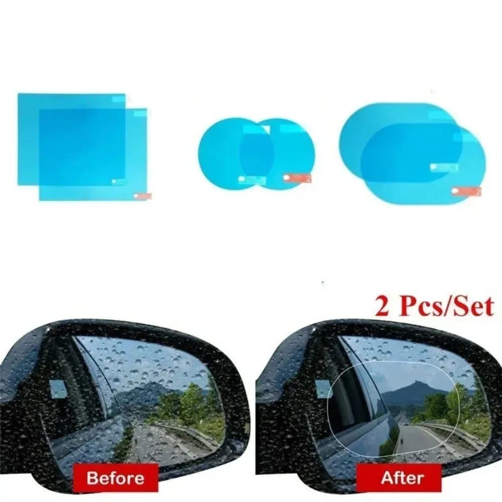 Car Rearview Mirror Protective Film Anti Fog Membrane Anti-Glare Waterproof Rainproof Car Sticker Clear Film