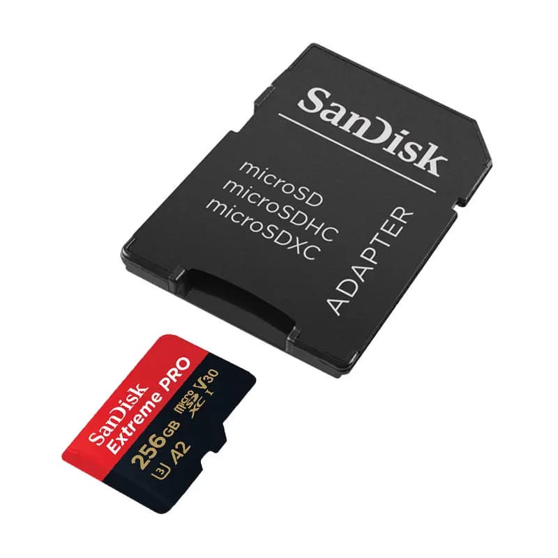 بطاقة ذاكرة SanDisk Extreme Pro Micro SD 64GB 256GB 512GB A2 U3 V30 4K UHD بطاقة TF بسرعة تصل إلى 200M/s لبطاقة فلاش الكاميرا والطائرة بدون طيار - 4