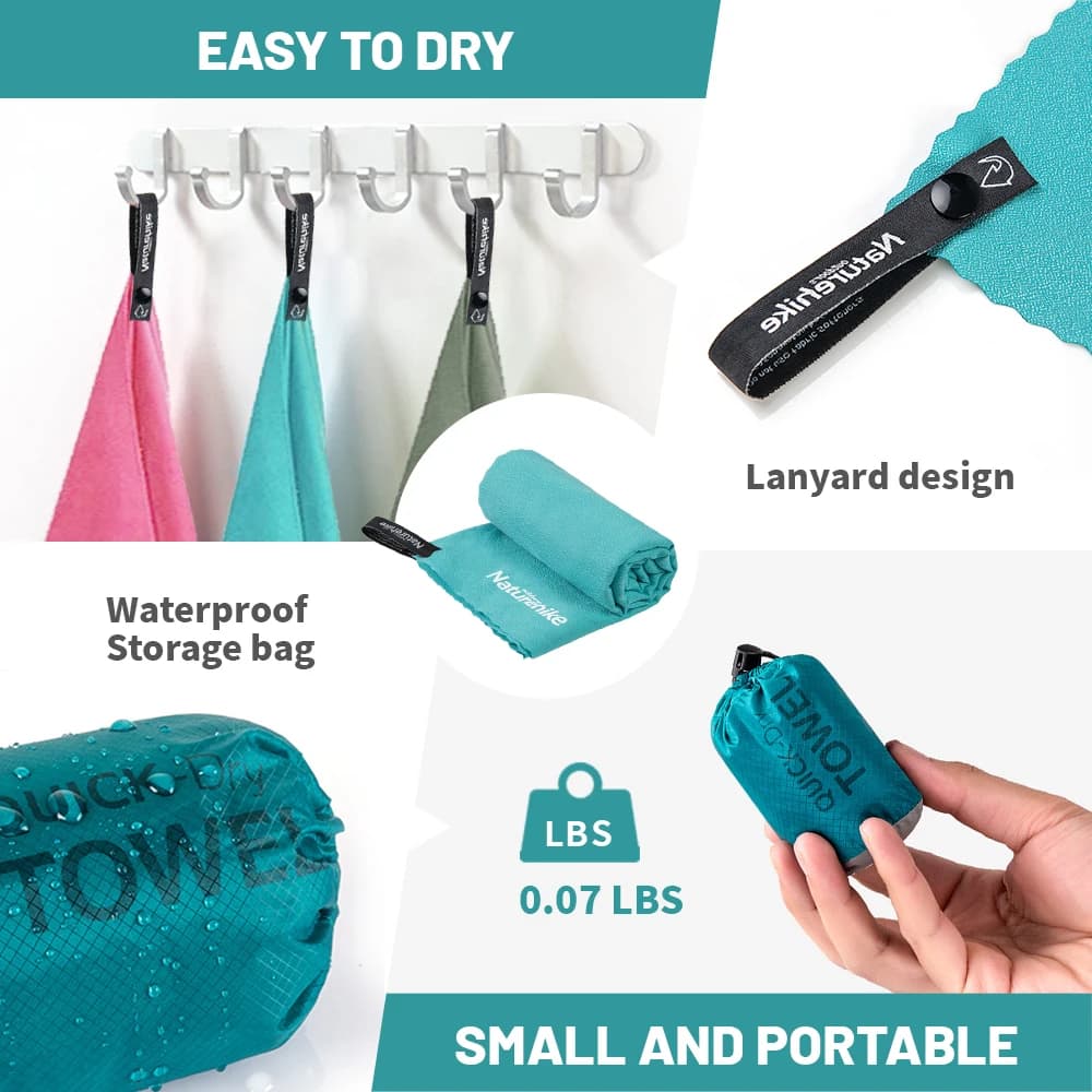Naturehike Naturehike Quick Dry Moisture Transfer Breathable Bath Towel Travel Beach Towel Sports Gym Towel Absorbent Towel - 2