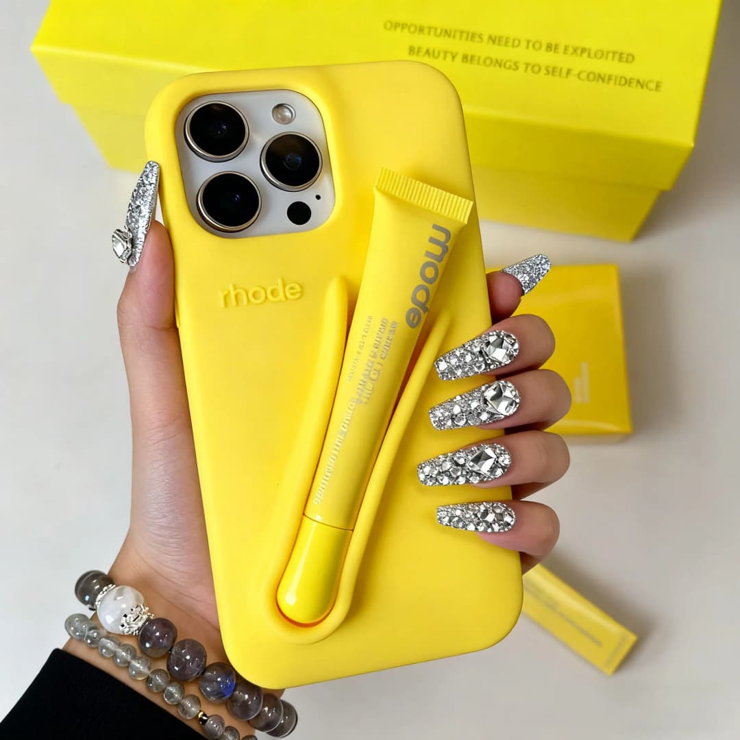 Hot Brand Lemontini Phone  Case for IPhone 11 12 13 14 15 16 Pro Max Plus 17 Air Makeup Lip Gloss Silicone Cover with Lip Glaze - 5