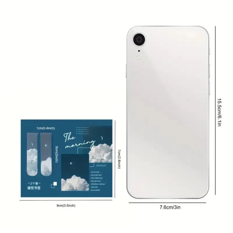 2 قطعة علامة كتاب مغناطيسية بمنظر غابة، لعشاق القراءة والكتب - 4