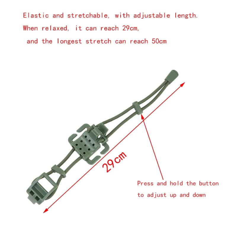 منظم معدات MOLLE، مشبك تثبيت، كشاف، زجاجة ماء، مشبك تعليق متعدد الوظائف، إكسسوارات حقيبة ظهر وسترة خارجية - 5