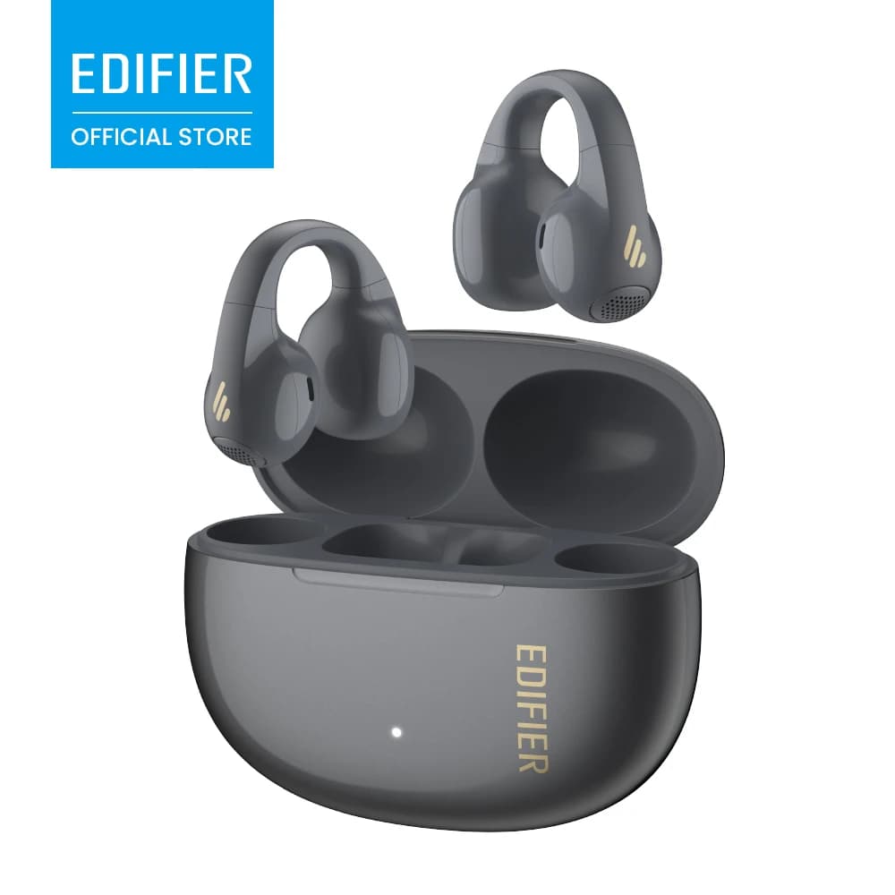 EDIFIER R1 OWS Open-Ear Clip-On TWS Earbuds 12mm Driver 5.8g Interchangeable Bluetooth 5.4 28H Playtime IP56 AI Clear Calls