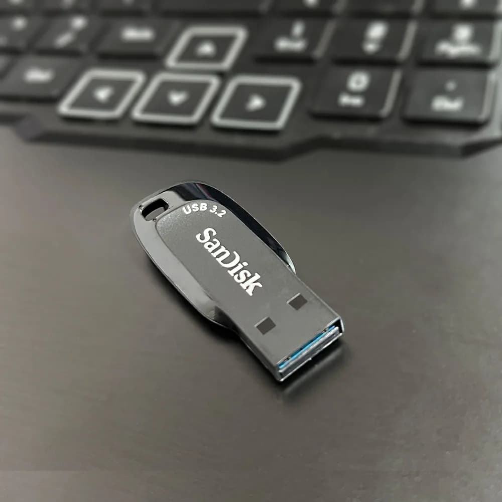 محرك أقراص فلاش USB من SanDisk USB 3.2 Mini Pendrive CZ410 بسعات 256 جيجابايت و128 جيجابايت و64 جيجابايت و32 جيجابايت، بسرعة قراءة تصل إلى 100 م/ث، ذاكرة U Dis - 4