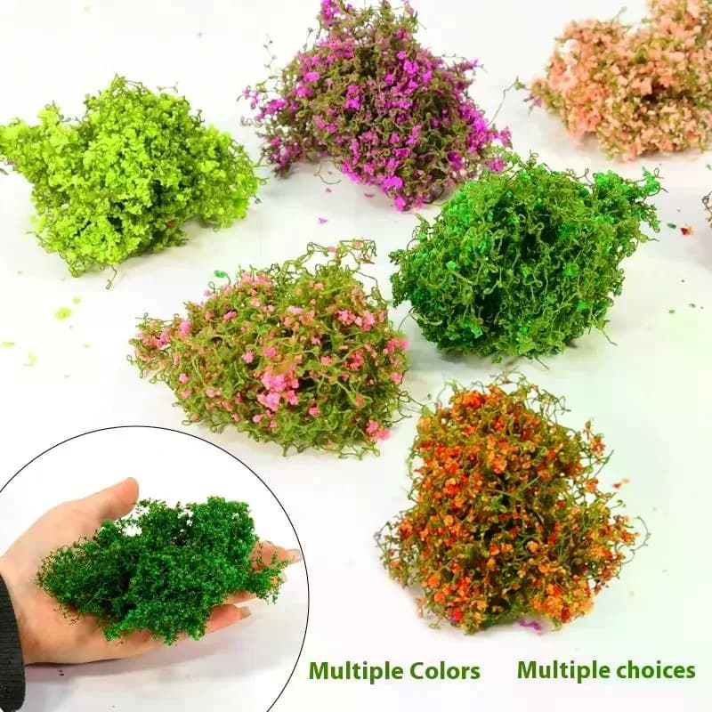 3g Artificial Green Plants Miniature Simulation Mini Vine And Flower Model Kit For Model Houses Landscaping DIY Crafts - 3