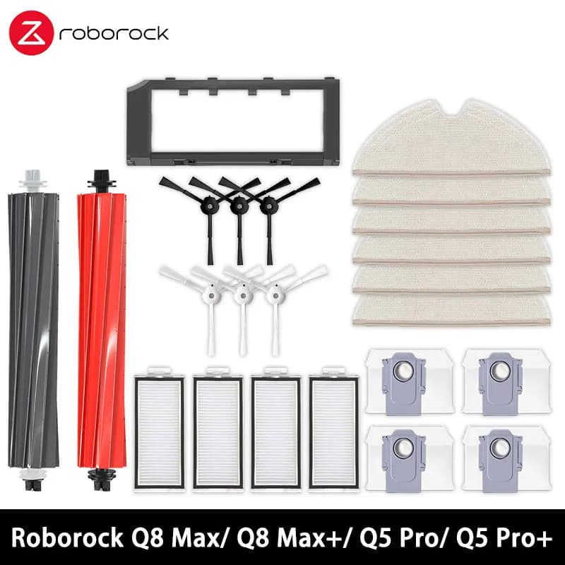 Roborock Q8 Max Q8 Max Plus Q8 Max+ Q5 Pro Q5 Pro Plus Replacement Parts Accessories Main Side Brush Hepa Filter Mop Dust Bag
