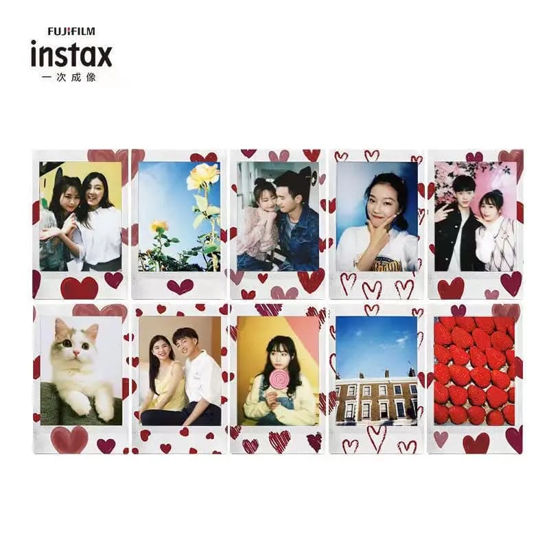 ورق صور قلب 3 بوصة فوجيفيلم إنستاكس ميني ورق صور رسم قلب ميني 12/8/9/SE/40/25/90/11/EVO فيلم إنستاكس ميني عالمي - 3