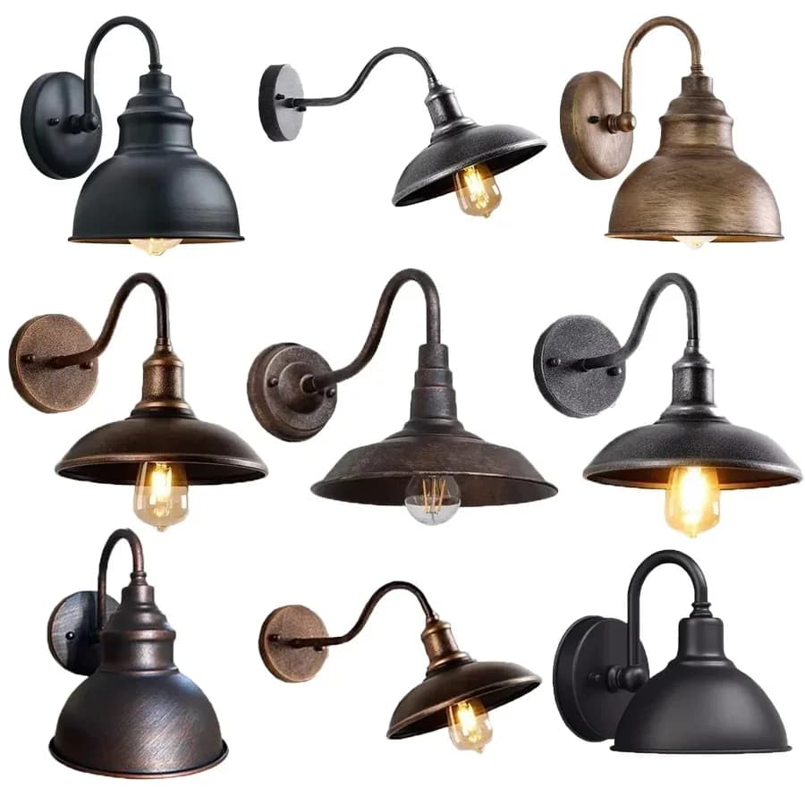 DARHYN Vintage LED Wall Lamp Industrial Style Antique Iron Art Outdoor Corridor Light E27 For Restaurant Entrance Hall Corridors