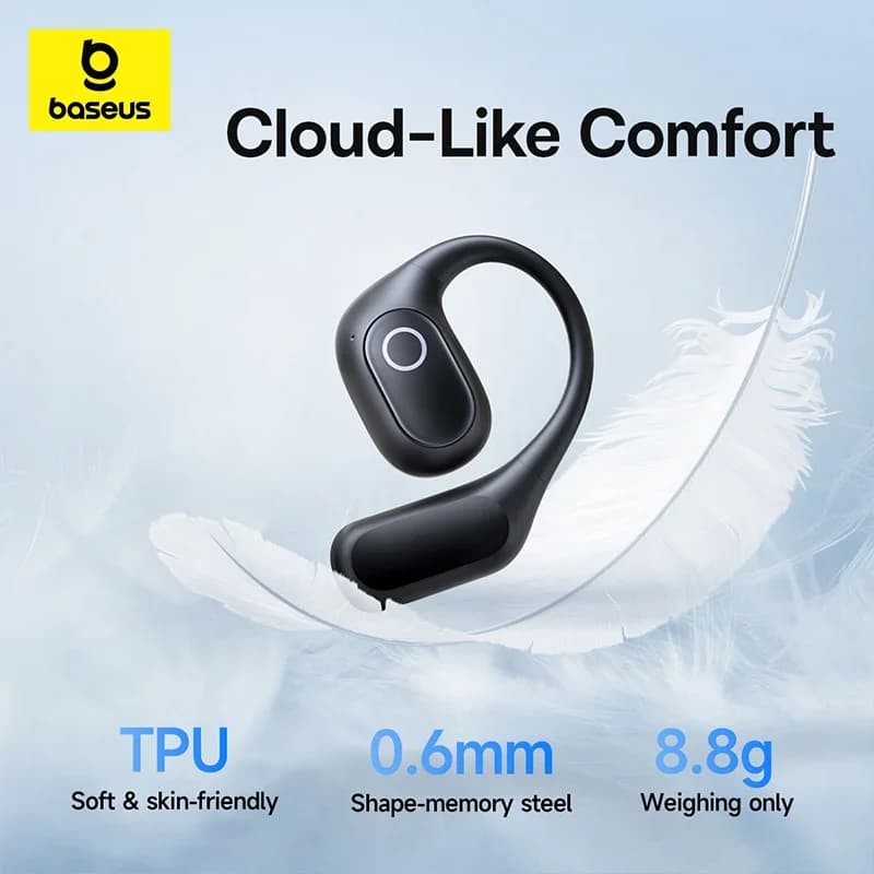 Baseus Eli 2i Fit Open-Ear Earphones True Wireless Bluetooth 6.0 Ear Hooks Headphones IPX5 Waterproof Sports Earbuds Bass Boost - 2