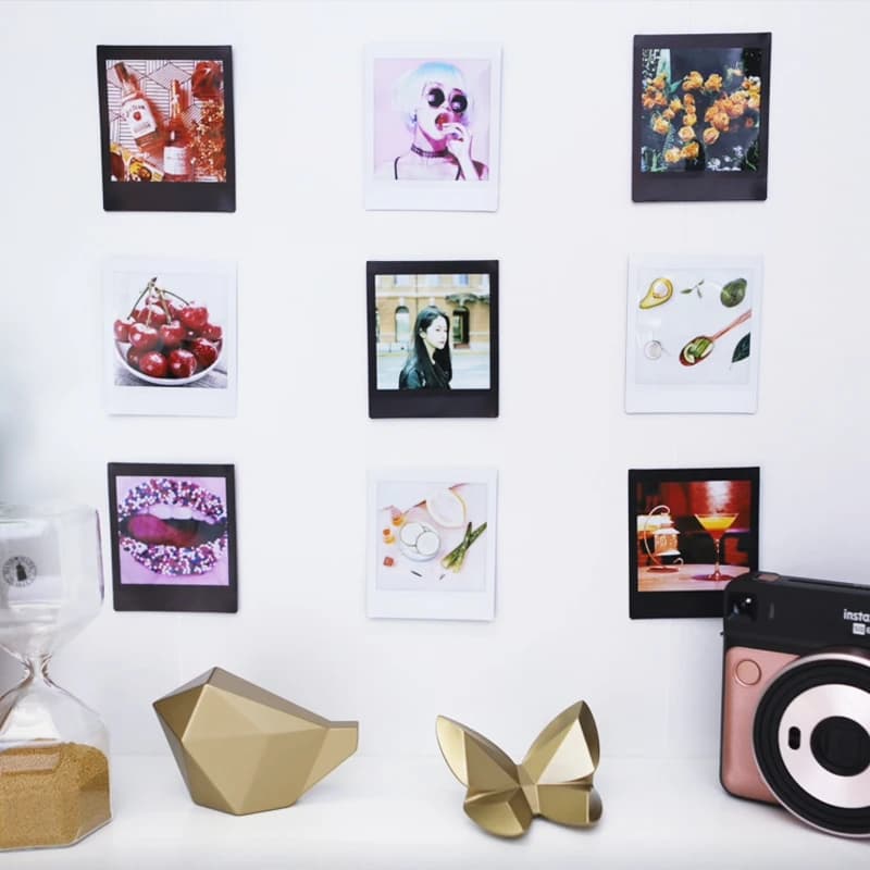 ورق صور Fujifilm Instax SQUARE أبيض/قوس قزح/أسود وأبيض لكاميرا Fuji Instax SQ6 SQ10 SQ20 هايبرد الفورية مشاركة SP-3 - 6