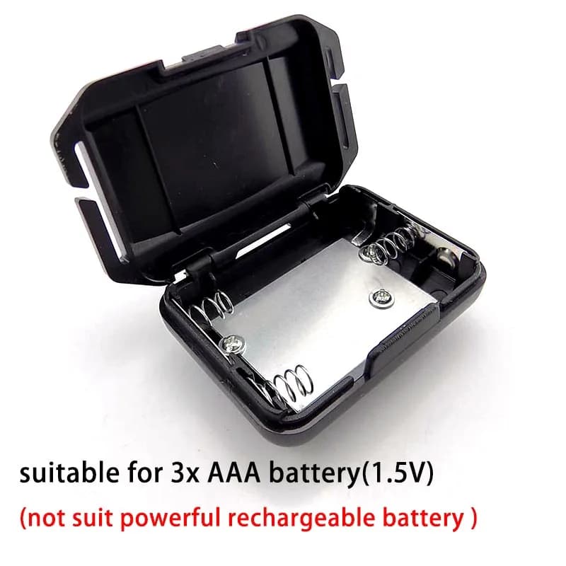 كشافات COB صغيرة صغيرة AAA بطارية رئيس ضوء مصباح الشعلة امب أمامي المصباح فانوس hoofdlamp الصيد لون عشوائي - 4