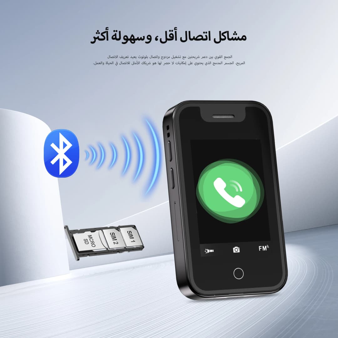 SERVO BM16 PRO Mini Mobile Phone 2.4" Touch Display Bluetooth Call Dual SIM Recorder Flashlight 2G GSM Portable Tiny Cellphones - 3