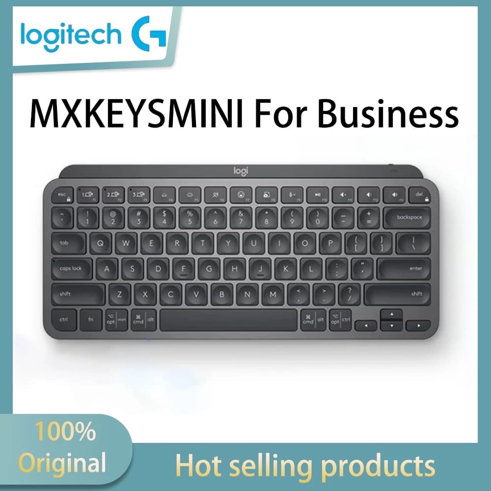 Logitech MX Keys Mini For Business Wireless Bluetooth Keyboard High end Office Intelligent Backlight with Receiver Smooth
